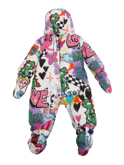Khrisjoy Graffiti Love Snowsuit In Multicolor
