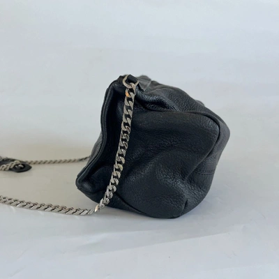Pre-owned Givenchy Black Textured Leather Mini Pandora Box Bag