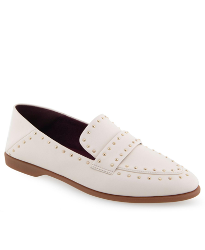 Shop Aerosoles Beatrix Casual-loafer In Eggnog Leather