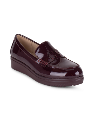 Shop Gloria Vanderbilt Women's Maureen Slip On Loafer In Burgundy Patent