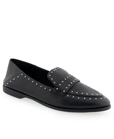 Shop Aerosoles Beatrix Casual-loafer In Black Leather