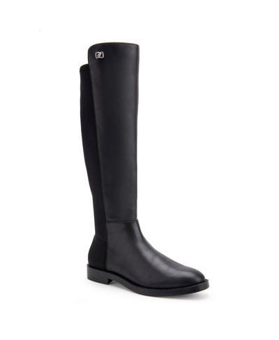 Shop Aerosoles Trapani Boot-casual Boot-tall In Black - Faux Leather