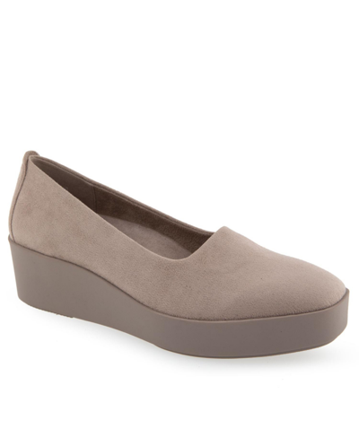 Shop Aerosoles Cowley Casual-wedge In Trench Coat Faux Suede