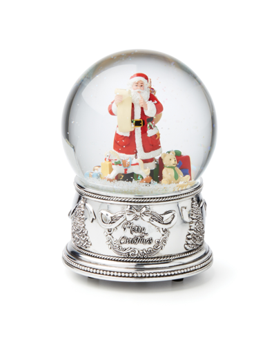 Reed & Barton Santa Jingle Bells Musical Snowglobe In Multi And No Color