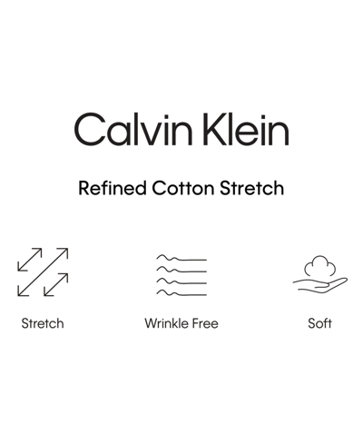 Shop Calvin Klein Men's Steel Regular Fit Stain Shield Performance Dress Shirt In Petal Mist
