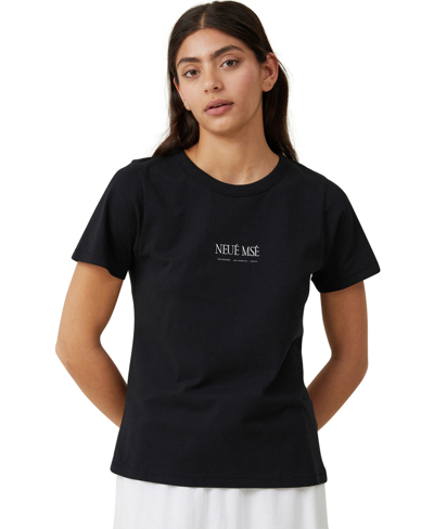 Shop Cotton On Women's The 91 Classic Graphic T-shirt In Neue Mse,black