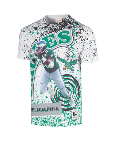 Mitchell & Ness Men's  Reggie White White Philadelphia Eagles Retired Player Name And Number Burst T- In White