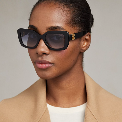 Shop Ralph Lauren Rl Nikki Sunglasses In Black