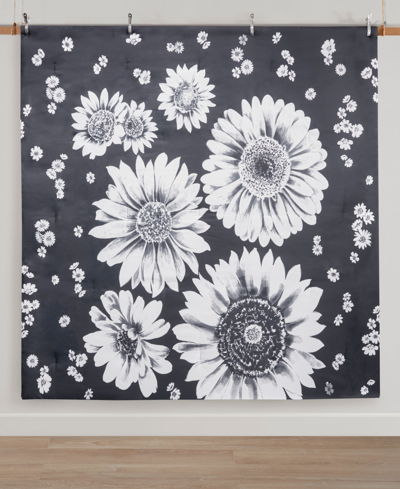 Intelligent Design Maude Floral Reversible 2 Piece Comforter Set, Twin/twin Xl In Black,white