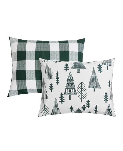 Shop Jessica Sanders Wintertime Reversible 6-pc. Comforter Set, King In Green