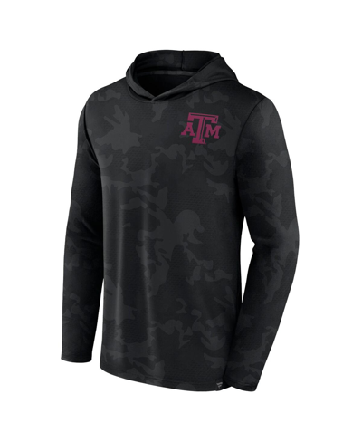 Fanatics Men's  Black Texas A&m Aggies Camo Hoodie Long Sleeve T-shirt In Black