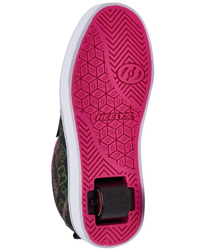 Shop Heelys Little Girls Pro 20 Doodle Print Wheeled Skate Casual Sneakers From Finish Line In Black,pink,white