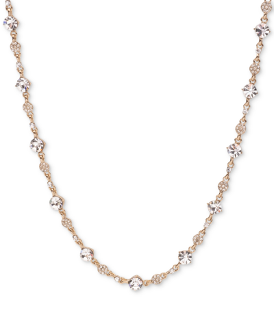 Shop Givenchy Crystal Pave Collar Necklace, 16" + 3" Extender In Gold
