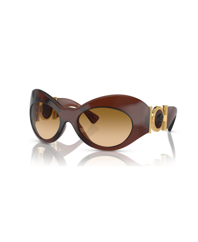 Shop Versace Women's Sunglasses, Gradient Ve4462 In Transparent Brown