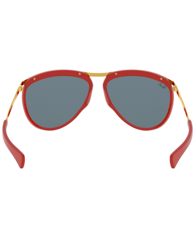 Shop Ray Ban Unisex Aviator Olympian Sunglasses, Rb2219 In Red