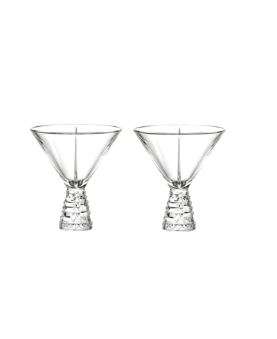 Shop Nachtmann Punk Coupes, Set Of 2 In Clear
