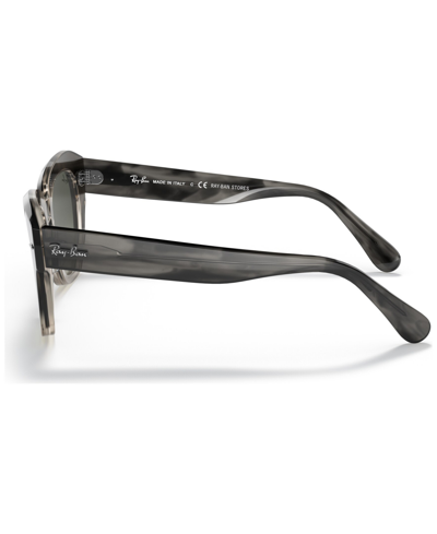 Ray Ban Unisex State Street Sunglasses, Gradient Rb2186 In Gradient Gray Havana