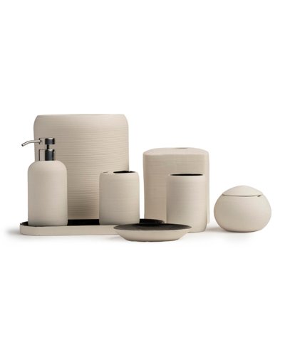Kassatex Cassadecor Astor Toothbrush Holder In Ivory,black