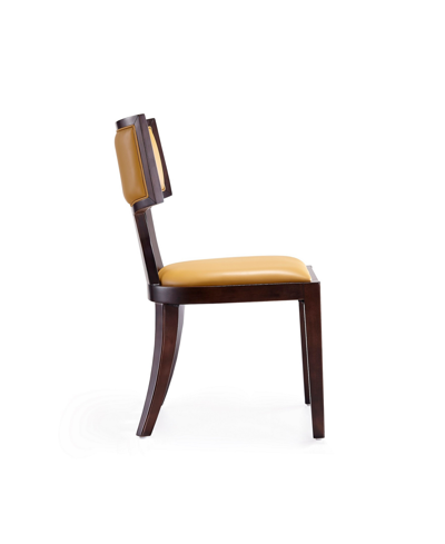 Shop Manhattan Comfort Pulitzer Dining Chair, Set Of 2 In Camel,walnut