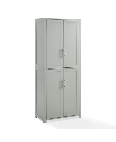 Shop Crosley Furniture Savannah 28" Medium-density Fiberboard (mdf) Tall Kitchen Storage Pantry In Gray