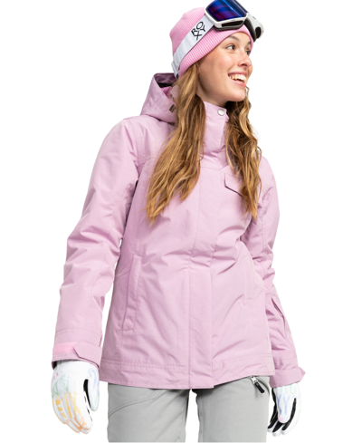 Shop Roxy Juniors' Billie Snow Jacket In Pink Frosting