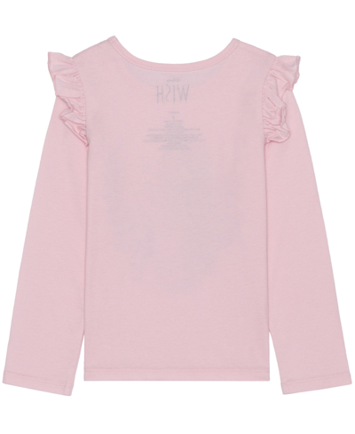 Shop Disney Toddler Girls Wish You And I Star Long Sleeve Top In Pink