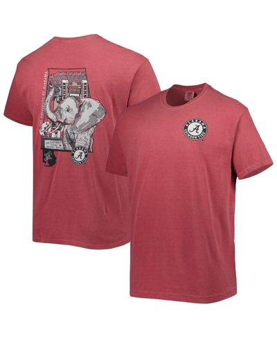 Image One Crimson Alabama Crimson Tide Hyperlocal Elephant T-shirt In Crimson