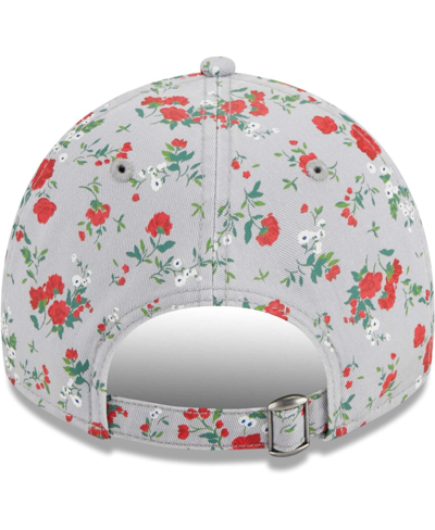 Shop New Era Women's  Gray Chicago Cubs Bouquet 9twenty Adjustable Hat