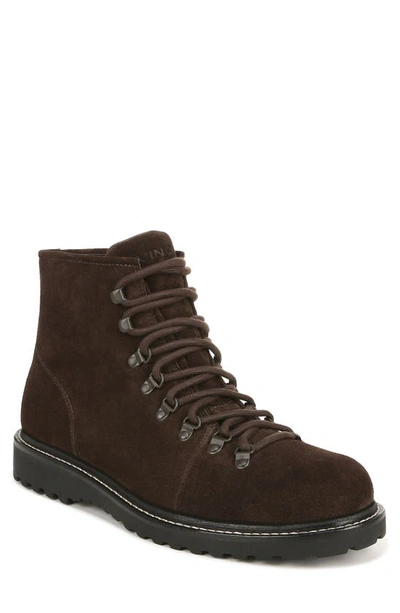 Shop Vince Safi Lace-up Boot In Cocabrown