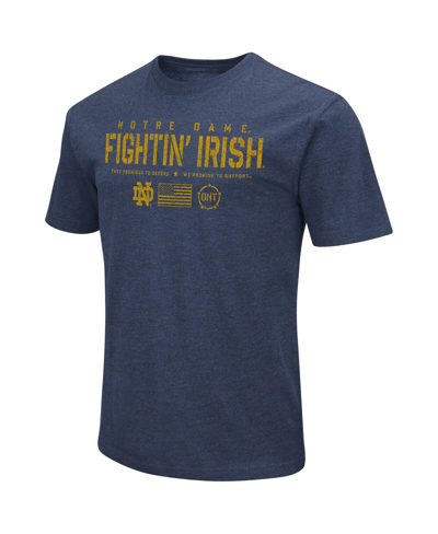 Colosseum Men's  Navy Notre Dame Fighting Irish Oht Military-inspired Appreciation Flag 2.0 T-shirt In Navy
