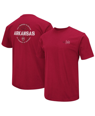 Shop Colosseum Men's  Cardinal Arkansas Razorbacks Oht Military-inspired Appreciation T-shirt