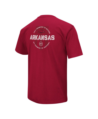 Colosseum Cardinal Arkansas Razorbacks Oht Military Appreciation T-shirt In Cardinal