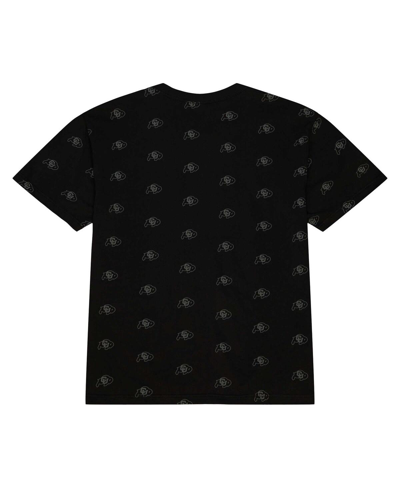 Mitchell & Ness Men's  Black Colorado Buffaloes Allover Print T-shirt In Black