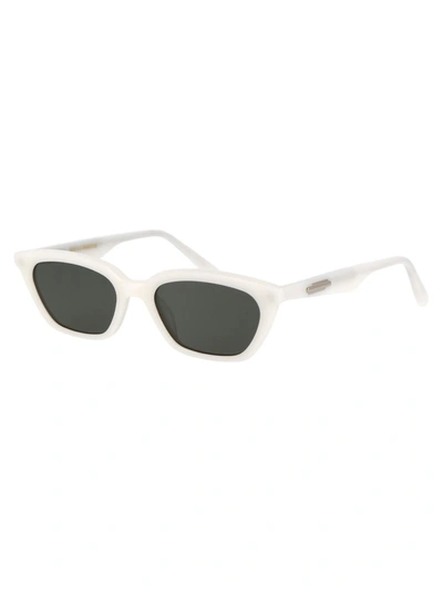 Shop Gentle Monster Sunglasses In W2 White Black