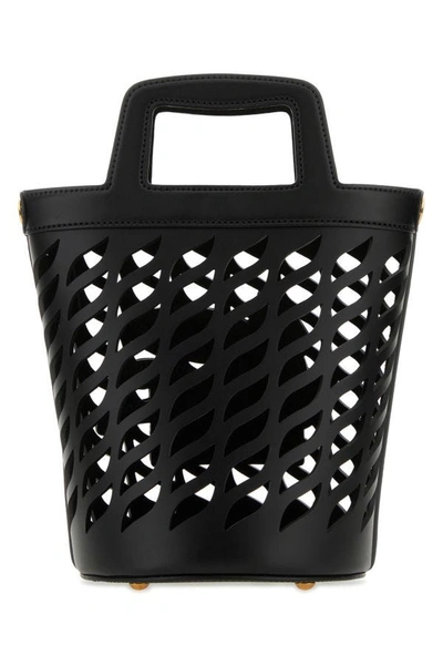 Shop Etro Woman Black Leather Coffa Bucket Bag