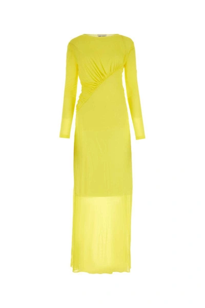 Shop Saint Laurent Long Dresses. In Yellow