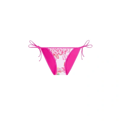 Shop Versace Swim Slip In Pink