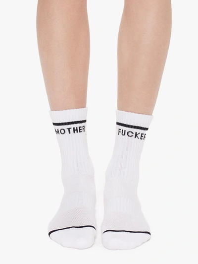 Mother Baby Steps Mf Socks In White In White