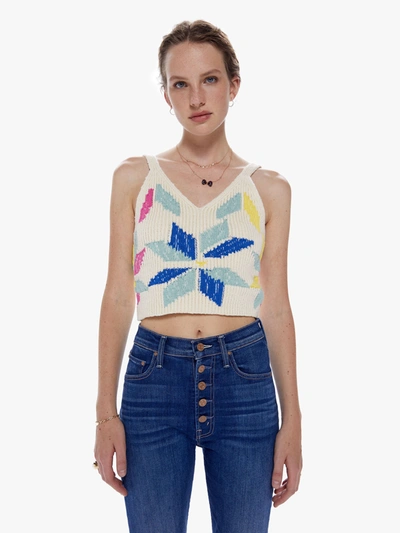 Shop Mother The Cropped Varsity All-star Pinwheel Shirt (also In S, M,l) In Multi