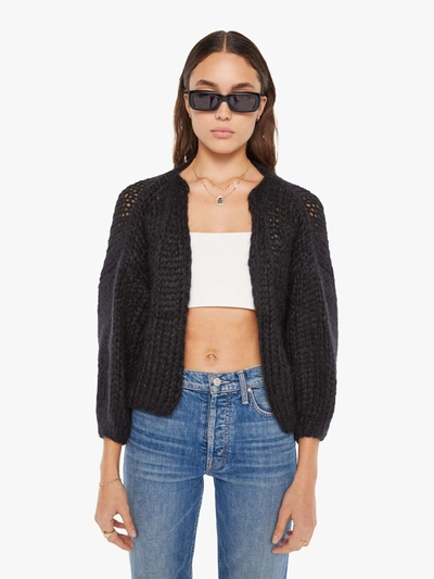Shop Maiami Big Bomber Cardigan Sweater (also In S/m, M/l) In Black