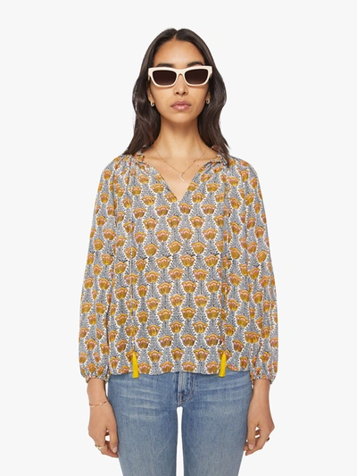 Shop Natalie Martin Penny Blouse Tulip French Shirt (also In S, M) In Blue