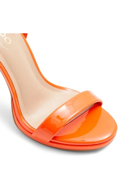Shop Aldo Kat Ankle Strap Platform Sandal In Bright Orange