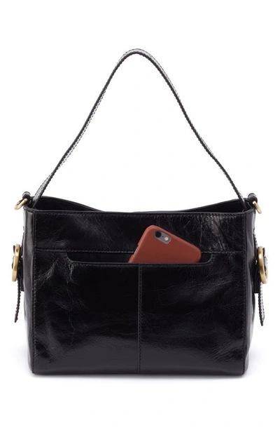 Hobo Small Render Leather Crossbody Bag In Black