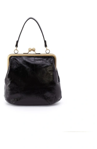 Shop Hobo Alba Leather Frame Crossbody Bag In Black