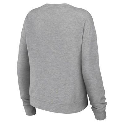 Shop Wear By Erin Andrews Heather Gray Boston Bruins Knit Long Sleeve Tri-blend T-shirt & Pants Sleep Set