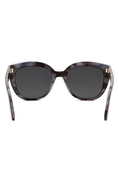 Shop Dior The Midnight R1i 54mm Butterfly Sunglasses In Havana/ Other / Smoke