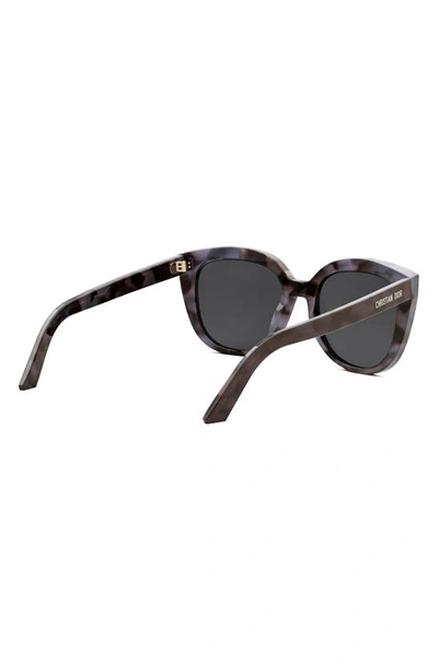 Shop Dior The Midnight R1i 54mm Butterfly Sunglasses In Havana/ Other / Smoke