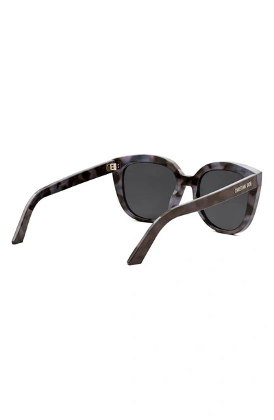 Dior Midnight R1i 28a0 Cd40137i 56a Cat Eye Sunglasses In Havana/ Other / Smoke