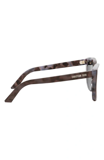 Dior Midnight R1i 28a0 Cd40137i 56a Cat Eye Sunglasses In Havana/ Other / Smoke