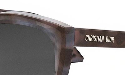 Dior Midnight R1i 28a0 Cd40137i 56a Cat Eye Sunglasses In Havana/ Other / Smoke